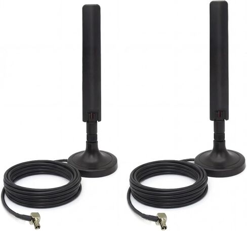 2-Pack 10dBi 5G 4G LTE Antenna with Magnetic Base – TS9 Dual MIMO External Antenna for Netgear Nighthawk M6 MR6110 MR6500 M5 MR5100 M1 MR1100 LB1120 LB2120 Huawei MiFi Hotspots Router – 5ft Cable in Saudi Arabia