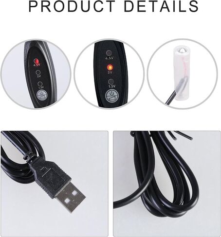 Power Cable USB 5V to Adjustable 1.5V 3V 4 Simulating 1pc to 3pcs 1 2A LR6 Batteries Gadgets LED Light Fan Battery Elimination Line in Saudi Arabia