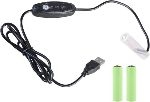 Power Cable USB 5V to Adjustable 1.5V 3V 4 Simulating 1pc to 3pcs 1 2A LR6 Batteries Gadgets LED Light Fan Battery Elimination Line in Saudi Arabia