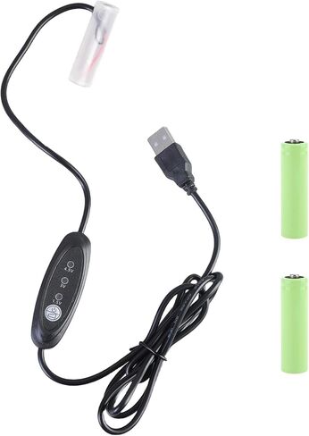 Power Cable USB 5V to Adjustable 1.5V 3V 4 Simulating 1pc to 3pcs 1 2A LR6 Batteries Gadgets LED Light Fan Battery Elimination Line in Saudi Arabia