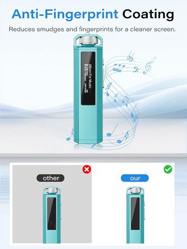 4 Pack Screen Protector for FiiO Snowsky Echo Nano Portable Hi-Res Smart Music Player,TPU Soft Protective Film, Anti-Scratch, Bubble Free, HD Clarity in Saudi Arabia