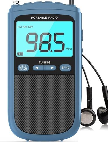 AM FM Walkman Radio 900mAh Rechargeable Battery in Kuwait