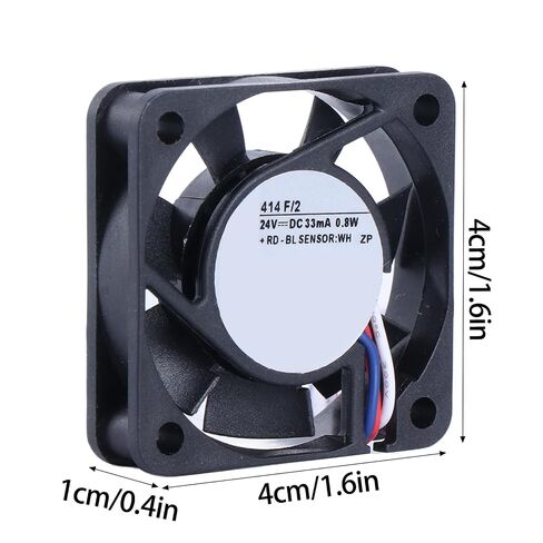 جديد 414 F / 2 4 سنتيمتر مروحة خاصة لمبردات العاكس الأصلي 24 فولت 33mA 0.8 واط 3Pin 4x4x1 سنتيمتر العاكسون مروحة العاكس مبردات in Kuwait