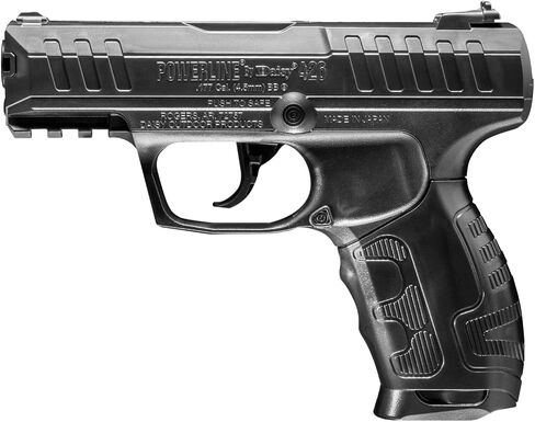 Daisy Powerline 426 Semi-Automatic CO2 BB Pistol - 15 Round Magazine, 430 FPS, Molded Finger Grips, Accessory Rail - Black in Kuwait