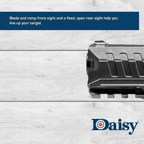 Daisy Powerline 426 Semi-Automatic CO2 BB Pistol - 15 Round Magazine, 430 FPS, Molded Finger Grips, Accessory Rail - Black in Kuwait