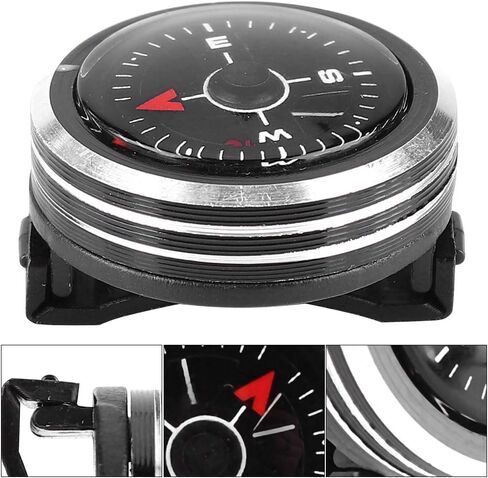 Mini Wrist Direction Finder for Survival & Outdoor | Lightweight Aluminum Alloy | Hiking/Camping/Hunting Gear | Portable Watch Design with Strap Hole in Saudi Arabia