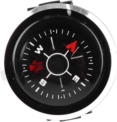 Mini Wrist Direction Finder for Survival & Outdoor | Lightweight Aluminum Alloy | Hiking/Camping/Hunting Gear | Portable Watch Design with Strap Hole in Saudi Arabia