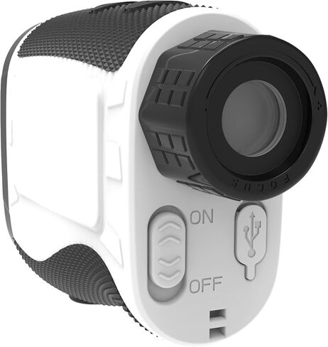 Golf Rangefinder with Slope Switch and LCD Display, 1500 Yard Laser Range Finder, 7X Magnification, Rechargeable Battery, Flag Lock, High Accuracy, IP54 Waterproof for Golf & Hunting. in Saudi Arabia