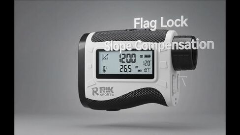 Golf Rangefinder with Slope Switch and LCD Display, 1500 Yard Laser Range Finder, 7X Magnification, Rechargeable Battery, Flag Lock, High Accuracy, IP54 Waterproof for Golf & Hunting. in Saudi Arabia