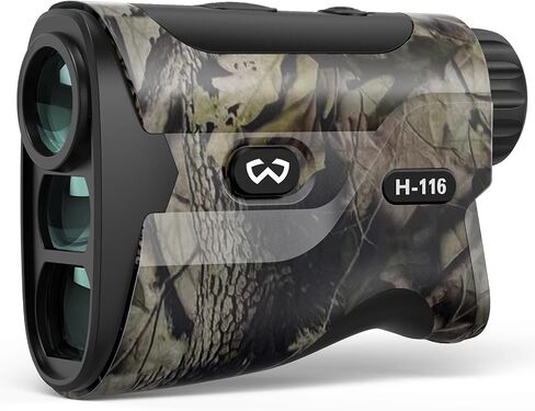 WOSPORTS Hunting Rangefinder, Range Finder for Hunter with Bow Hunting Mode/Distance/Angle/Speed/Scan Multi Functional, 6X Magnification, 1500-Yard in Saudi Arabia