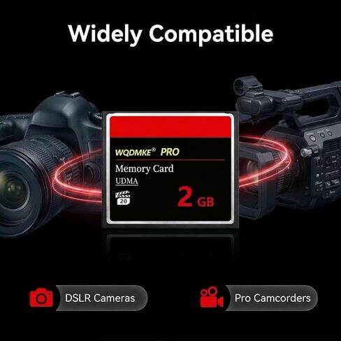 2 Pack 2GB CF Memory Card High Performance Industrial CF Type I Card for Industrial Equipment and Vintage Digital Cameras in Kuwait