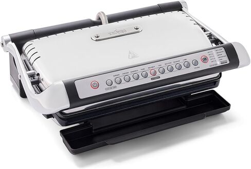 All-Clad Electric Indoor Grill, AutoSense Stainless Steel Panini Grill Press Sandwich Maker, Automatic 1800W Smokeless, Removable Plates, Dishwasher Safe in Kuwait