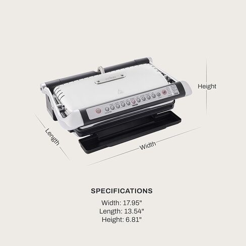 All-Clad Electric Indoor Grill, AutoSense Stainless Steel Panini Grill Press Sandwich Maker, Automatic 1800W Smokeless, Removable Plates, Dishwasher Safe in Kuwait