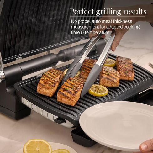 All-Clad Electric Indoor Grill, AutoSense Stainless Steel Panini Grill Press Sandwich Maker, Automatic 1800W Smokeless, Removable Plates, Dishwasher Safe in Kuwait