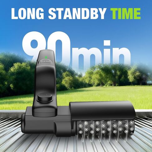 Electric Grill Brush, Cordless Rechargeable BBQ Grill Cleaner with 180° Adjustable Head, Powerful 3-Speed Motor, Stainless Steel Brush Head for Outdoor Grill, BBQ Grates, Gas Grills & Griddles in Kuwait