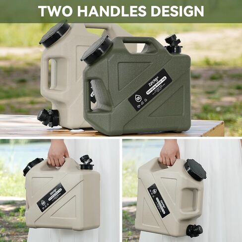 3.2 Gallon Camping Water Container with Spigot,Camping Water Jug,Grey in Saudi Arabia