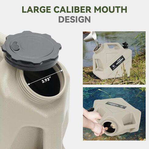 3.2 Gallon Camping Water Container with Spigot,Camping Water Jug,Grey in Saudi Arabia