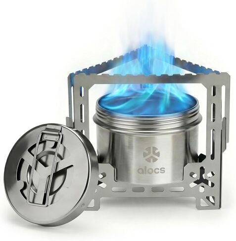 ALOCS 2250W Alcohol Stove Set with Foldable Stand Camping Stove in Kuwait