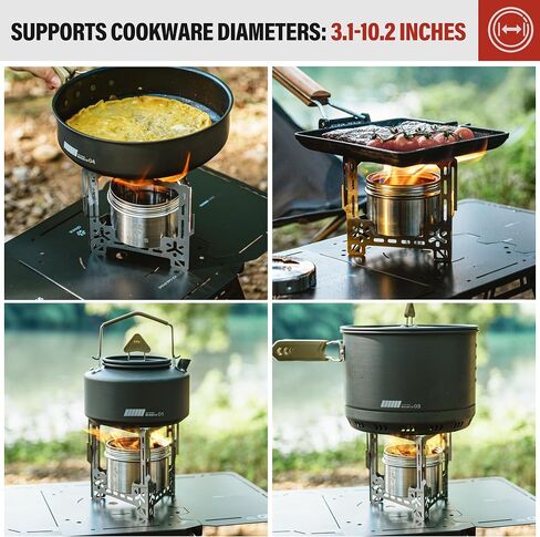 ALOCS 2250W Alcohol Stove Set with Foldable Stand Camping Stove in Kuwait