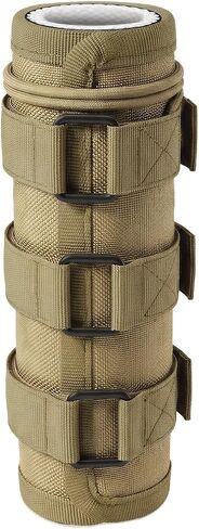5/6/7/7.5/9 inch Suppressor Cover with Burnproof Microfiber Sleeve,1200℉ Heat Resistant & Insulation Suppressor Wrap for Hunting Silencer Protection with Mirage Mitigation,Coyote Brown in Saudi Arabia