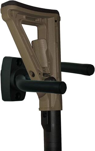 Hongmei Outdoors Gun Racks Wall and Mount Shotgun Hook Rifle Hanger Gun Storage Display for Guitar, Rifles, Shotguns, Airsoft, Compound Bow (Black 4 Pack) in Saudi Arabia