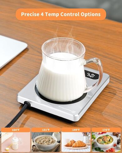 Maestri House ETL Listed Coffee Mug Warmer (Silver) in Saudi Arabia