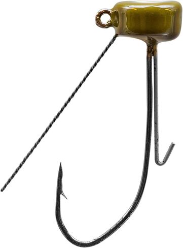 Strike King Tour Grade Weedless Ned Head, Green Pumpkin in Saudi Arabia