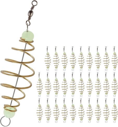 30PCS Fishing Bait Cage Spring Feeder Groundbait Feeder Rig Kit in Saudi Arabia