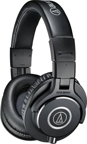 Audio-Technica ATH-M40x Professional Studio Monitor Headphone, Black, with Cutting Edge Engineering, 90 Degree Swiveling Earcups, Pro-Grade Earpads/Headband, Detachable Cables Included in Saudi Arabia