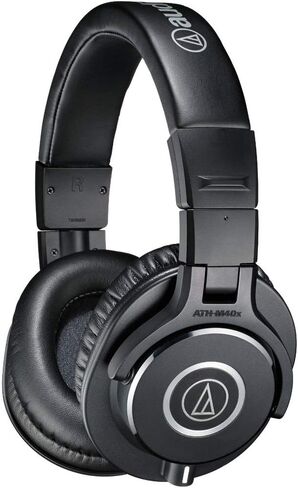 Audio-Technica ATH-M40x Professional Studio Monitor Headphone, Black, with Cutting Edge Engineering, 90 Degree Swiveling Earcups, Pro-Grade Earpads/Headband, Detachable Cables Included in Saudi Arabia