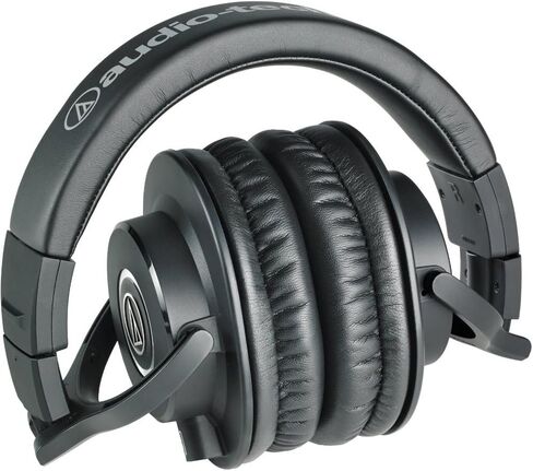 Audio-Technica ATH-M40x Professional Studio Monitor Headphone, Black, with Cutting Edge Engineering, 90 Degree Swiveling Earcups, Pro-Grade Earpads/Headband, Detachable Cables Included in Saudi Arabia