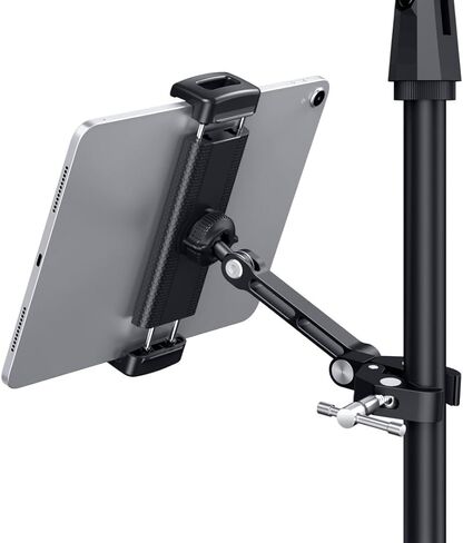 CreaDream iPad Holder for Mic Stand, Aluminum Tablet Holder for Mic Music in Saudi Arabia