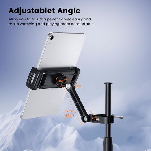 CreaDream iPad Holder for Mic Stand, Aluminum Tablet Holder for Mic Music in Saudi Arabia