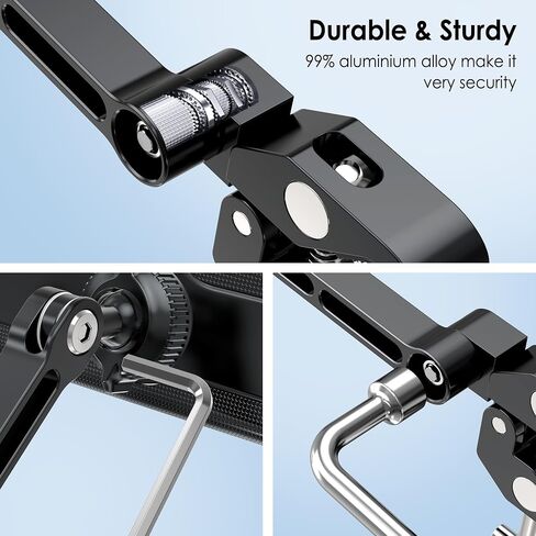 Aluminium Tablet Mount Clamp for Spin Bike, Stationary Bicycle, Treadmill in Saudi Arabia