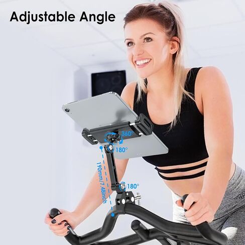 Aluminium Tablet Mount Clamp for Spin Bike, Stationary Bicycle, Treadmill in Saudi Arabia