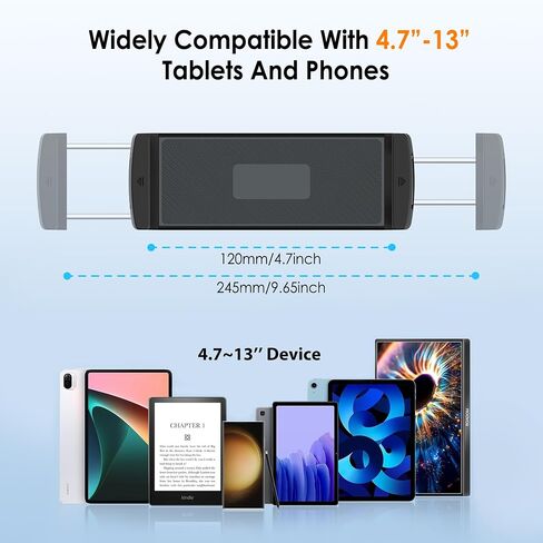 Aluminium Tablet Mount Clamp for Spin Bike, Stationary Bicycle, Treadmill in Saudi Arabia