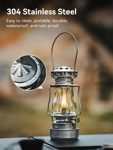 Thous Winds Kerosene Oil Lantern, Waterproof Vintage Lantern with Carry Handle, Include Lantern Wicks in Kuwait