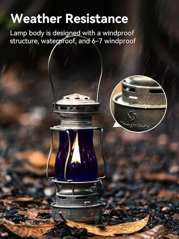 Thous Winds Kerosene Oil Lantern, Waterproof Vintage Lantern with Carry Handle, Include Lantern Wicks in Kuwait