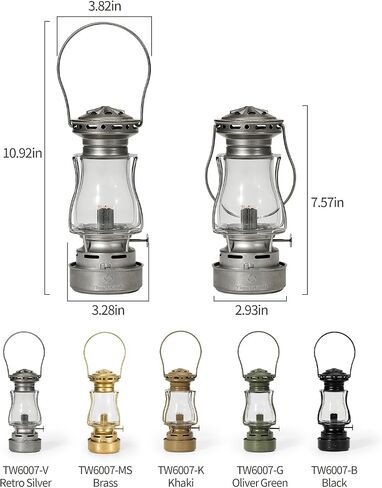 Thous Winds Kerosene Oil Lantern, Waterproof Vintage Lantern with Carry Handle, Include Lantern Wicks in Kuwait