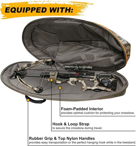 MYDAYS Soft Crossbow Case, 36" Crossbows Backpack, Soft Shell Padded Archery Gear Bag, Water Resistant Narrow Archery Bow Carrier Bag for Outdoor Hunting Shooting in Saudi Arabia