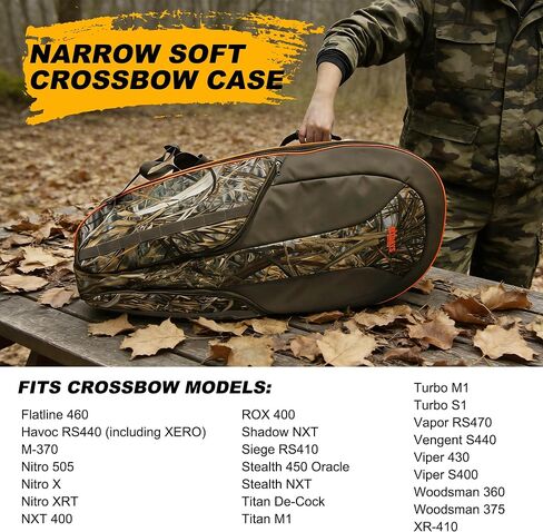 MYDAYS Soft Crossbow Case, 36" Crossbows Backpack, Soft Shell Padded Archery Gear Bag, Water Resistant Narrow Archery Bow Carrier Bag for Outdoor Hunting Shooting in Saudi Arabia
