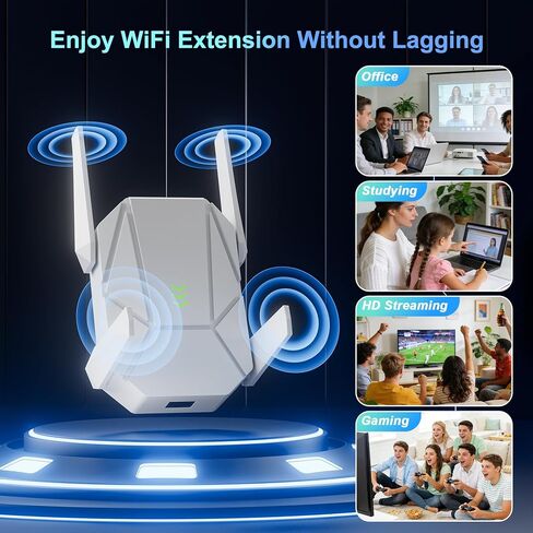 Nonser WiFi Extender, 2026 20X WiFi 6 Booster AX1800 in Saudi Arabia