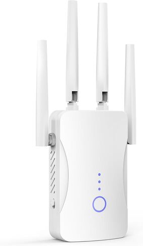 2026 معزز إشارة موسع WiFi 2.4 جيجا هرتز 300 ميجابت في الثانية، معزز WiFi للمنزل يغطي مساحة تصل إلى 10999 قدم مربع. قدم و85+ جهازًا، ومنفذ إيثرنت ونقطة وصول (أبيض) in Kuwait
