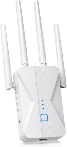 WiFi Extender Signal Booster, 2026 WiFi Extender AC1200Mbps Dual Band (5.8GHz/2.4GHz), WiFi Booster with Ethernet Port for Home Covers up to 10000 Sq.ft, Compatible with More Devices in Saudi Arabia