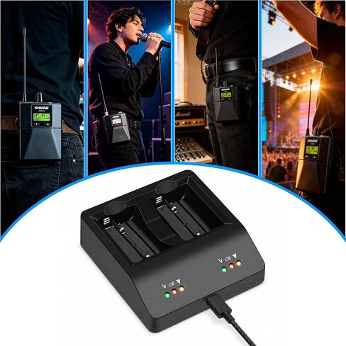 ل Shure SB900C SB900B SB900 بطارية SBC20-900 مهد الشحن المزدوج in Kuwait
