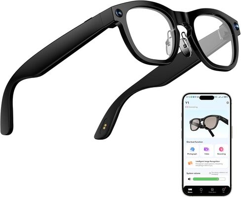 AI Smart Glasses with 8MP Camera, 1080P Video & HD Photo for Men & Women in Saudi Arabia