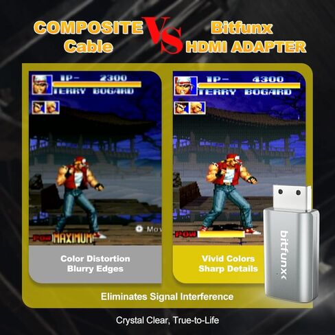 BITFUNX Dreamcast HDMI™ Adapter, for Dreamcast Console All Version (Mini) in Saudi Arabia
