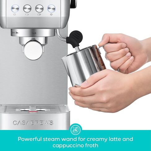 CASABREWS Professional Espresso Maker Cappuccino Machine with Steam Milk Frother Milk Frothing Pitcher in Saudi Arabia