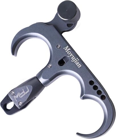Compound Bow 3 Finger Thumb Release 360-Degree Rotational Automatic Closure Jaw 2 Color Release Aids Trigger Adults Youth Archery Competition Thumb Release for Compound Bow in Saudi Arabia