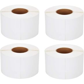 [4 Rolls, 4000 Labels] 4'' x 6'' Direct Thermal Labels, 3'' Core, Perforations Between Labels, Compatible with Zebra Printers